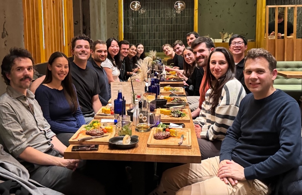 The FDE team at a team dinner